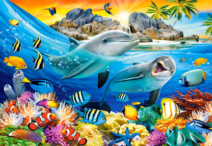 Castorland - Dolphins in the Tropics - 1000 Piece Jigsaw Puzzle