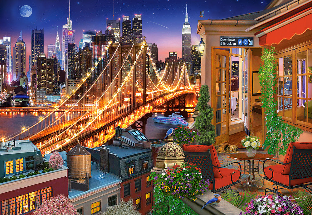 Brooklyn Bridge Lights – 1000 Piece Jigsaw Puzzle (Castorland)