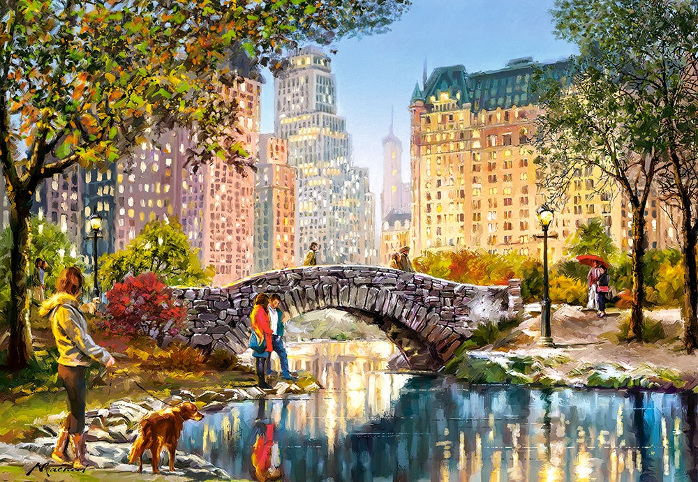Evening Walk Through Central Park – 1000 Piece Jigsaw Puzzle (Castorland)