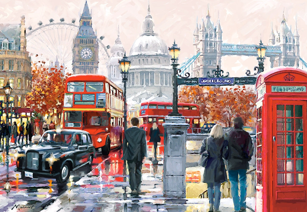 London Collage – 1000 Piece Jigsaw Puzzle (Castorland)