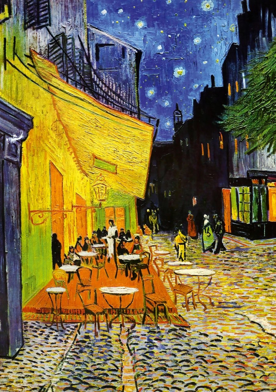 Art Puzzle - Vincent Van Gogh - Café Terrace at Night, 1888 - 1000 Piece Jigsaw Puzzle