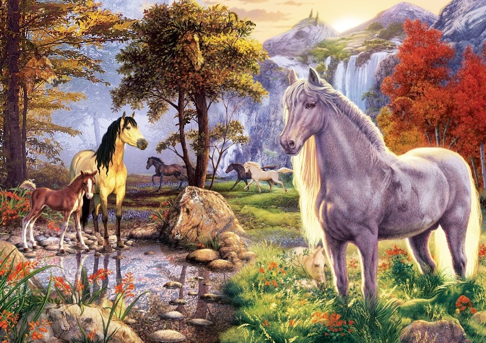 Hidden Horses – 1000 Piece Jigsaw Puzzle (Art Puzzle)