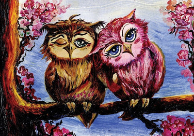 Owls in Love – 1000 Piece Jigsaw Puzzle (Art Puzzle)