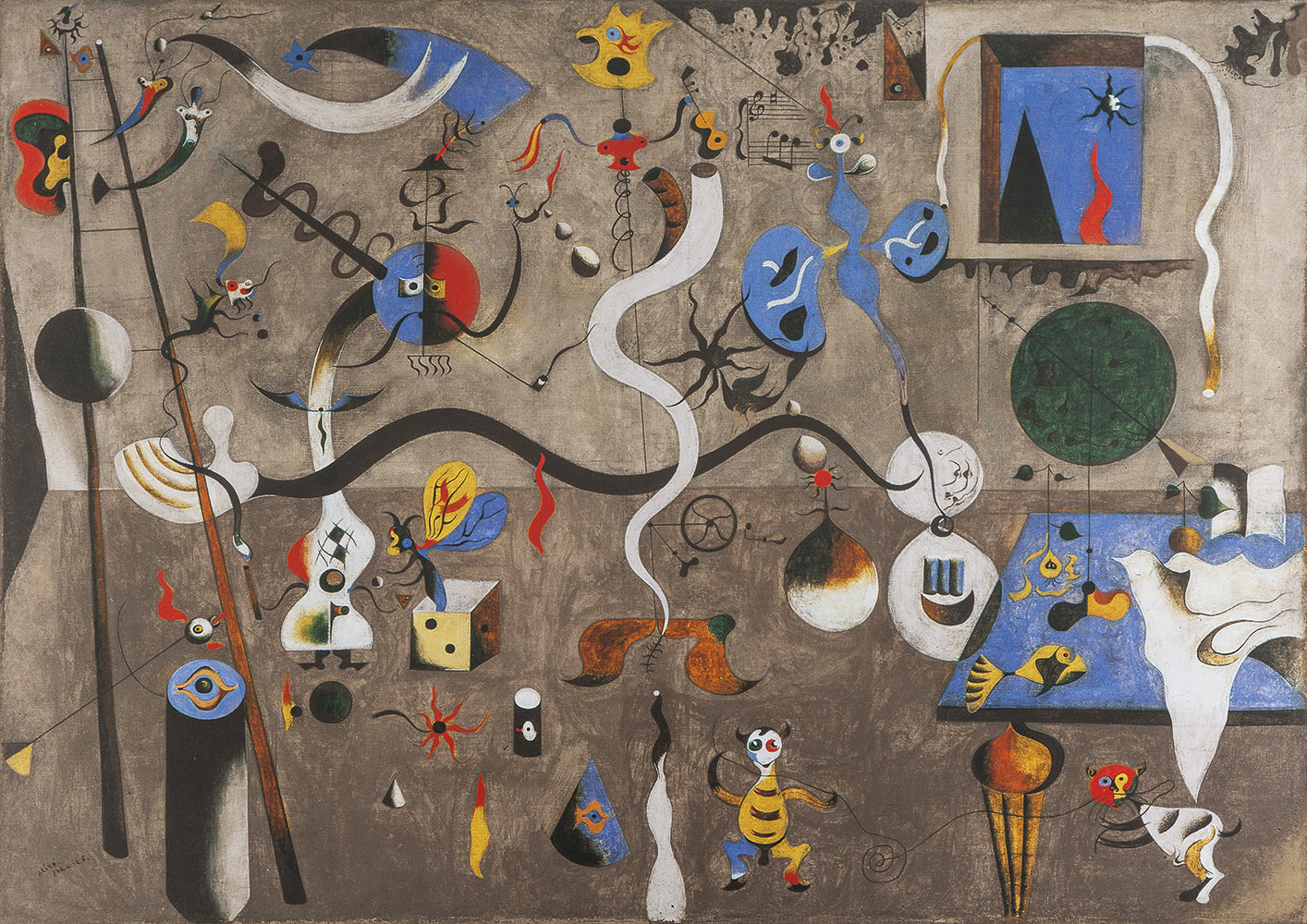 The Harlequin's Carnival, 1924-1925 by Joan Miro – 1000 Piece Jigsaw Puzzle (Bluebird Puzzle)