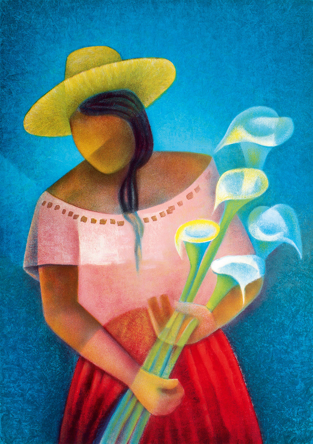 La Femme aux Arums, 1985 by Louis Toffoli – 1000 Piece Jigsaw Puzzle (Bluebird Puzzle)