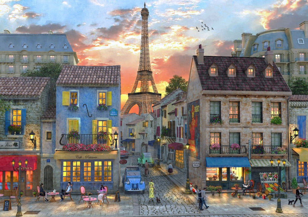 Streets of Paris – 1000 Piece Jigsaw Puzzle (Bluebird Puzzle)