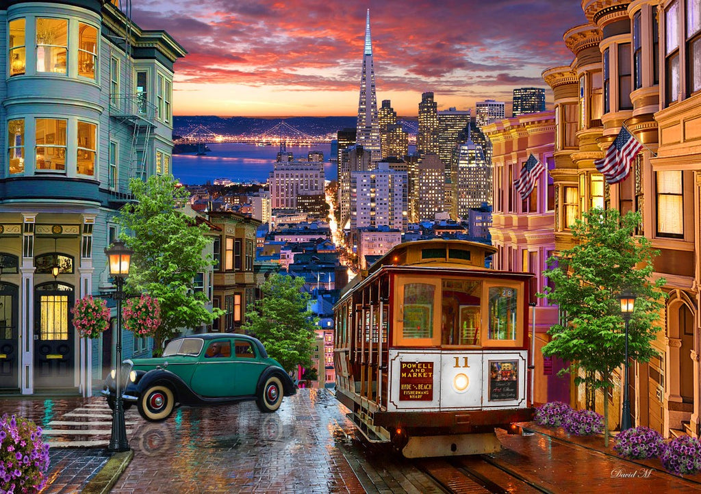 San Francisco Trolley – 1000 Piece Jigsaw Puzzle (Bluebird Puzzle)