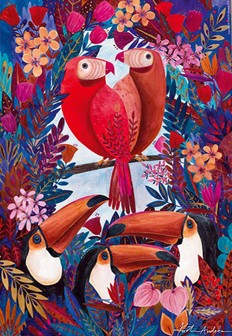 Tropical by Andrea Kürti – 1000 Piece Jigsaw Puzzle (DToys)