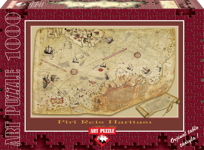 Art Puzzle - The Piri Reis Map - 1000 Piece Jigsaw Puzzle