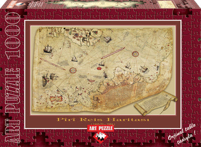 The Piri Reis Map – 1000 Piece Jigsaw Puzzle (Art Puzzle)
