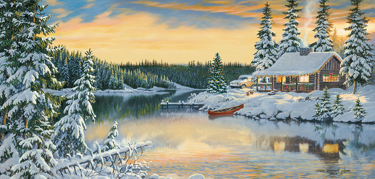 Cabin on the River – 1000 Piece Jigsaw Puzzle (Sunsout)