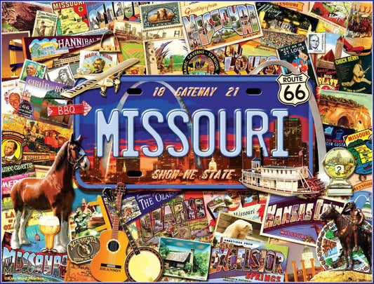 Sunsout - Missouri : The 'Show Me' State - 1000 piece jigsaw puzzle