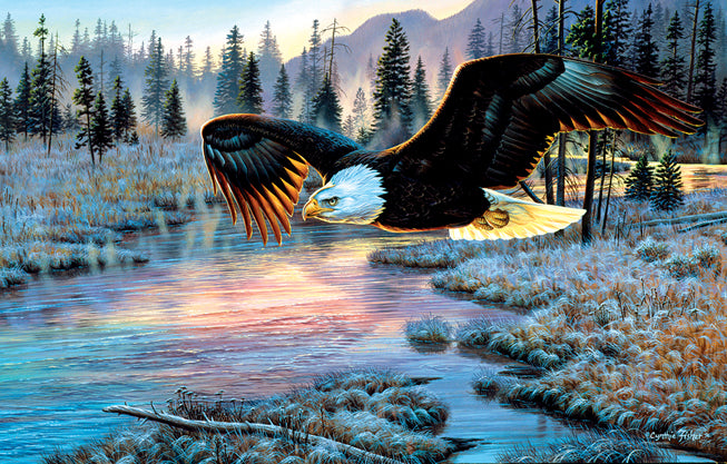 Eagle Dawn – 1000 Piece Jigsaw Puzzle (Sunout)
