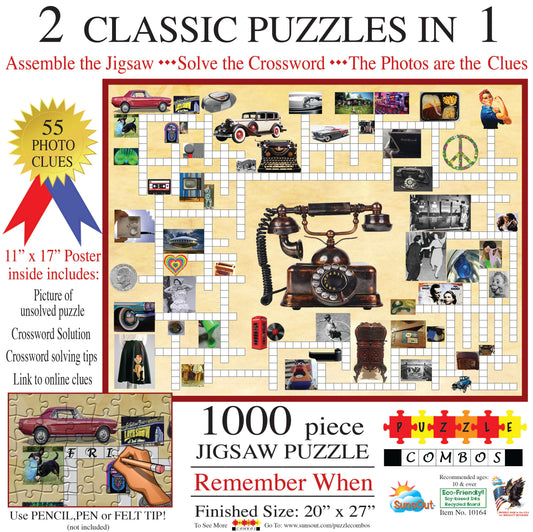 Sunsout Irv Brechner - Puzzle Combo: Remember When 1000 piece jigsaw puzzle