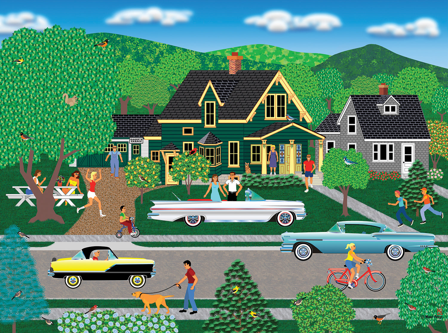 Nellie's New Car by Mark Frost – 1000 Piece Jigsaw Puzzle (SunsOut)