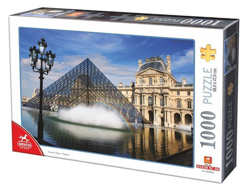 Box, turned left: Le Louvre, Paris – 1000 Piece Jigsaw Puzzle (Dtoys)