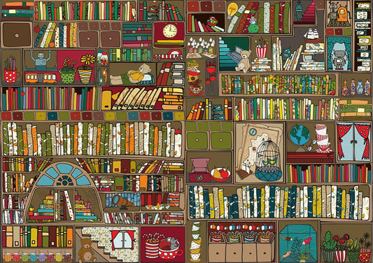 Dtoys - Bookshelf - 1000 Piece Jigsaw Puzzle