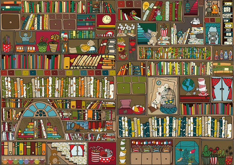 Bookshelf – 1000 Piece Jigsaw Puzzle (Dtoys)