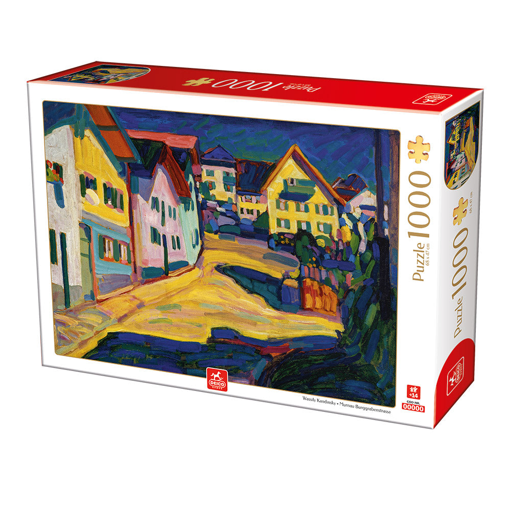 Dtoys - Kandinsky - Murnau Burggrabenstrasse - 1000 Piece Jigsaw Puzzle