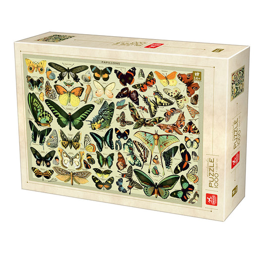 Deico - Encyclopedia Butterflies - 1000 Piece Jigsaw Puzzle