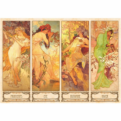 Seasons by Alphonse Mucha – 1000 Piece Jigsaw Puzzle (Dtoys)