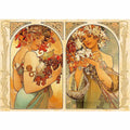 Fruit and Flower Dyptich by Alphonse Mucha – 1000 Piece Jigsaw Puzzle (Dtoys)