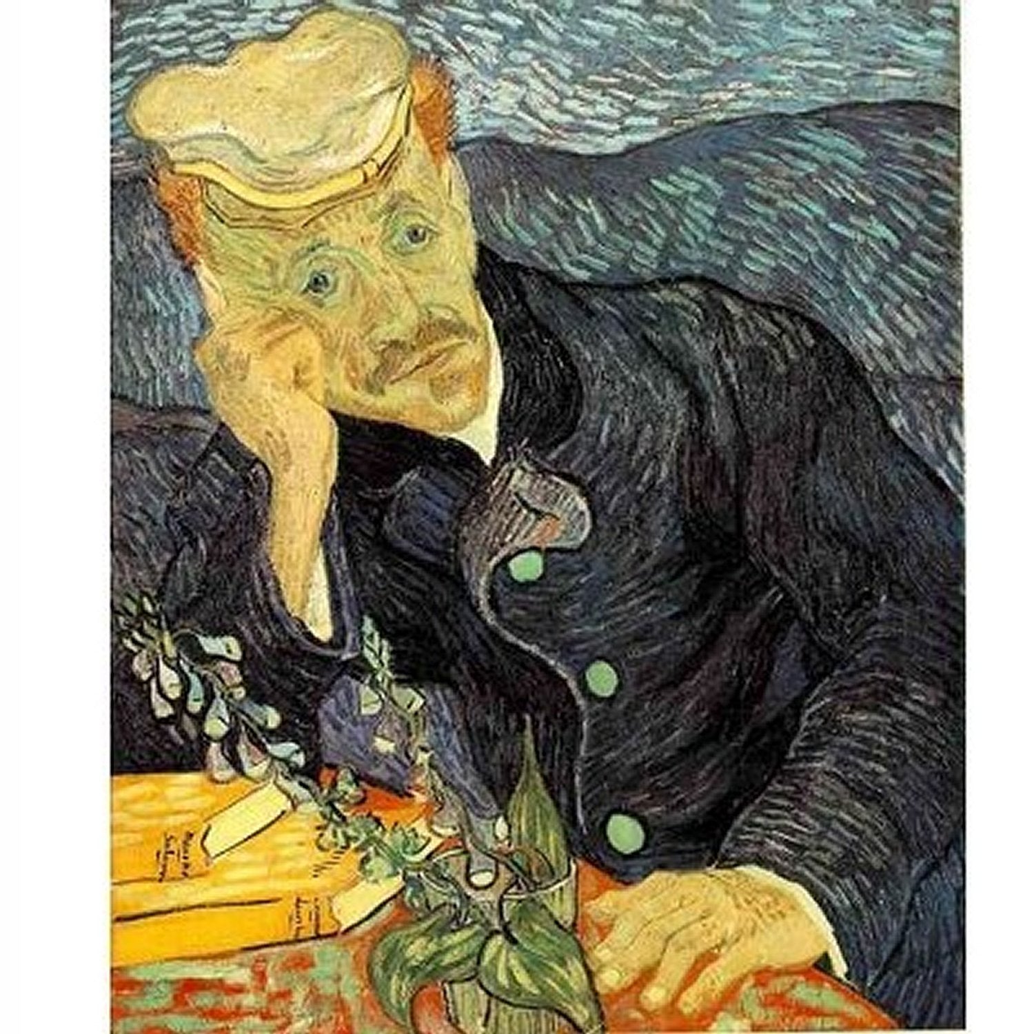 Portrait of Doctor Gachet by Van Gogh – 1000 Piece Jigsaw Puzzle (Dtoys)