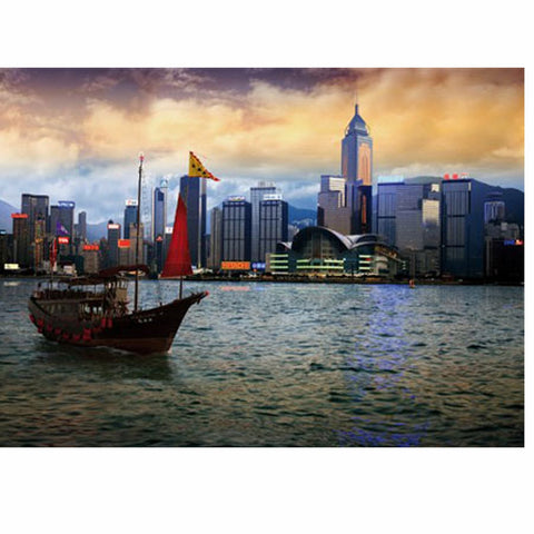 Nocturnal Landscapes: Hong Kong Island – 1000 Piece Jigsaw Puzzle (Dtoys)