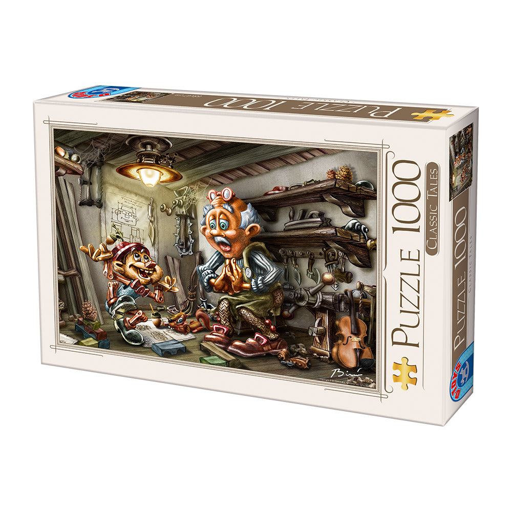 Pinnochio by Biro Donat – 1000 Piece Jigsaw Puzzle (Dtoys)