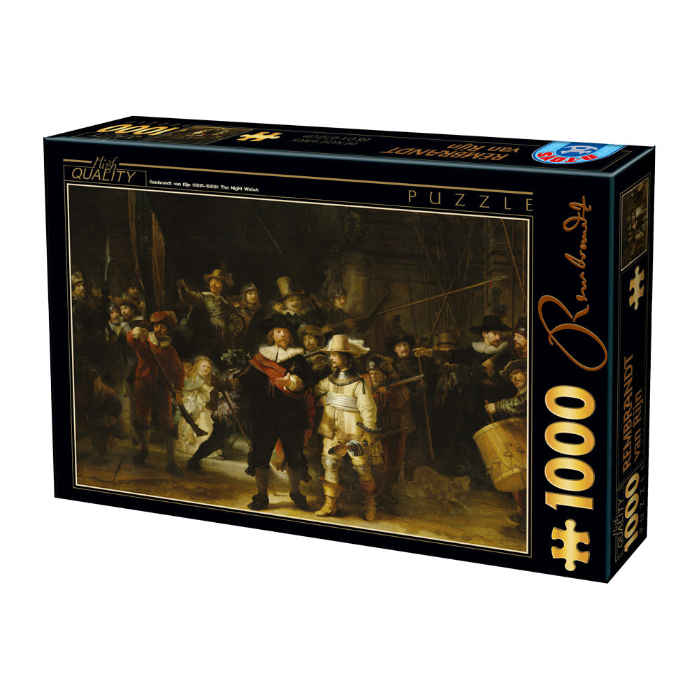 Night Watch by Rembrandt – 1000 Piece Jigsaw Puzzle (Dtoys)