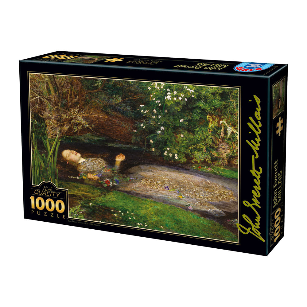 Ophelia by John Everett Millais – 1000 Piece Jigsaw Puzzle (Dtoys)