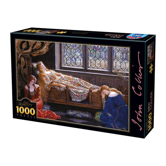 Dtoys - John Collier - The Sleeping Beauty - 1000 Piece Jigsaw Puzzle