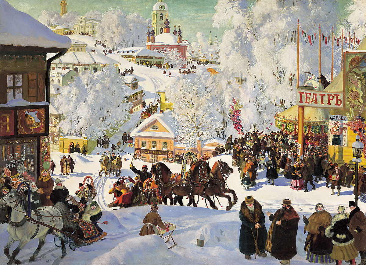 Maslenitsa by Boris Kustodiev – 1000 Piece Jigsaw Puzzle (Dtoys)