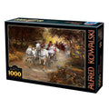 Country Wedding by Alfred Wierusz-Kowalski – 1000 Piece Jigsaw Puzzle (Dtoys)