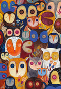 Collage - Owls by Kurti Andi – 1000 Piece Jigsaw Puzzle (Dtoys)