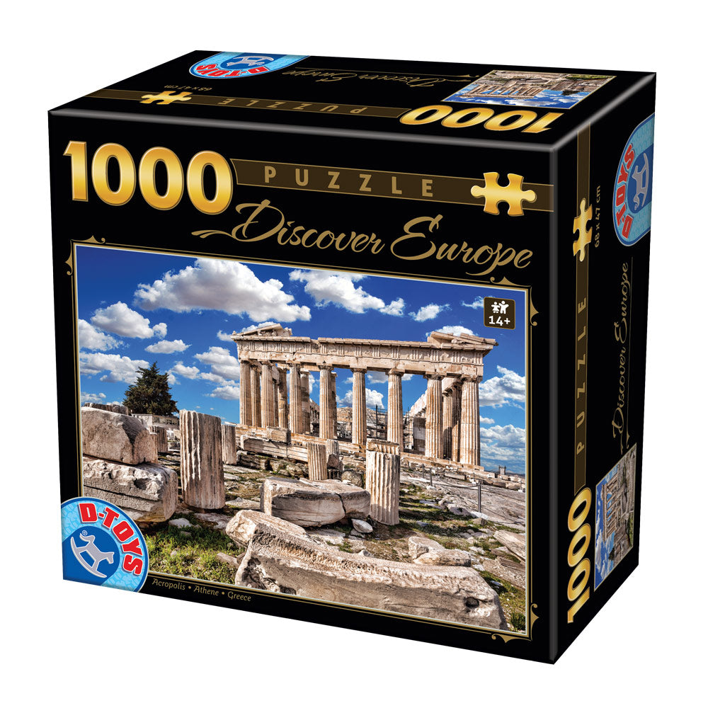 Discover Europe - Acropolis – 1000 Piece Jigsaw Puzzle (Dtoys)