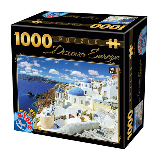 Dtoys - Discover Europe - Santorini - 1000 Piece Jigsaw Puzzle