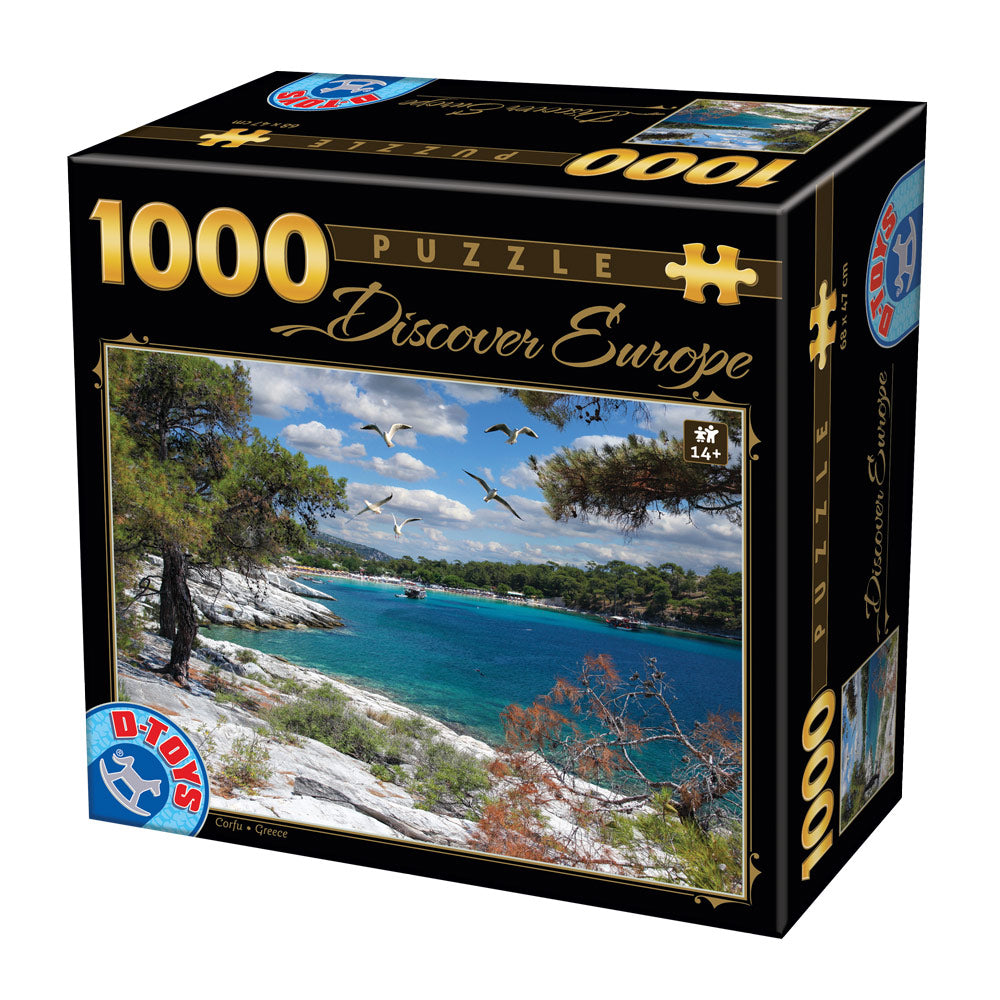 Dtoys - Discover Europe - Corfu - 1000 Piece Jigsaw Puzzle