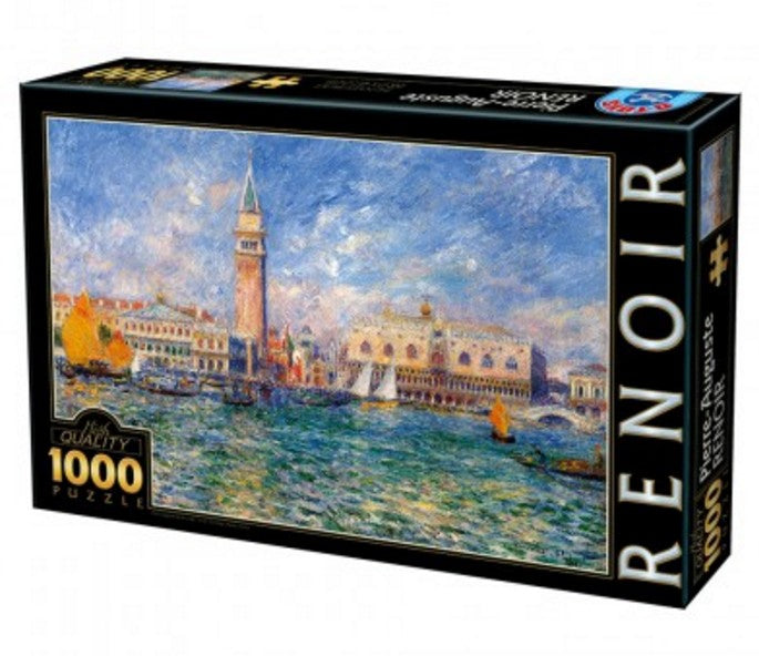 The Doge's Palace, Venice by Pierre-Auguste Renoir – 1000 Piece Jigsaw Puzzle (Dtoys)