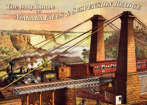 The only Route via Niagara Falls & Suspension Bridge – 1000 Piece Jigsaw Puzzle (Dtoys)
