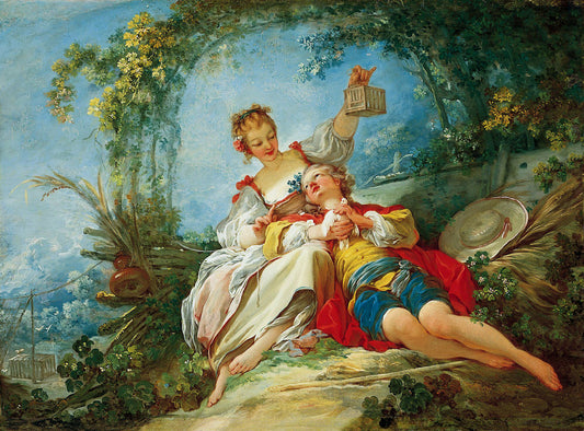 Dtoys - Jean-Honoré Fragonard: Happy Lovers - 1000 piece jigsaw puzzle