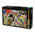 Painting with Red Spot by Kandinsky Vassily – 1000 Piece Jigsaw Puzzle (Dtoys)