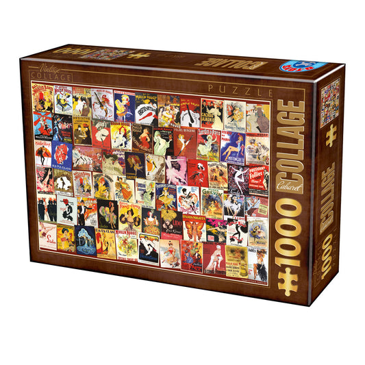 Dtoys - Vintage Collage - Cabaret - 1000 Piece Jigsaw Puzzle