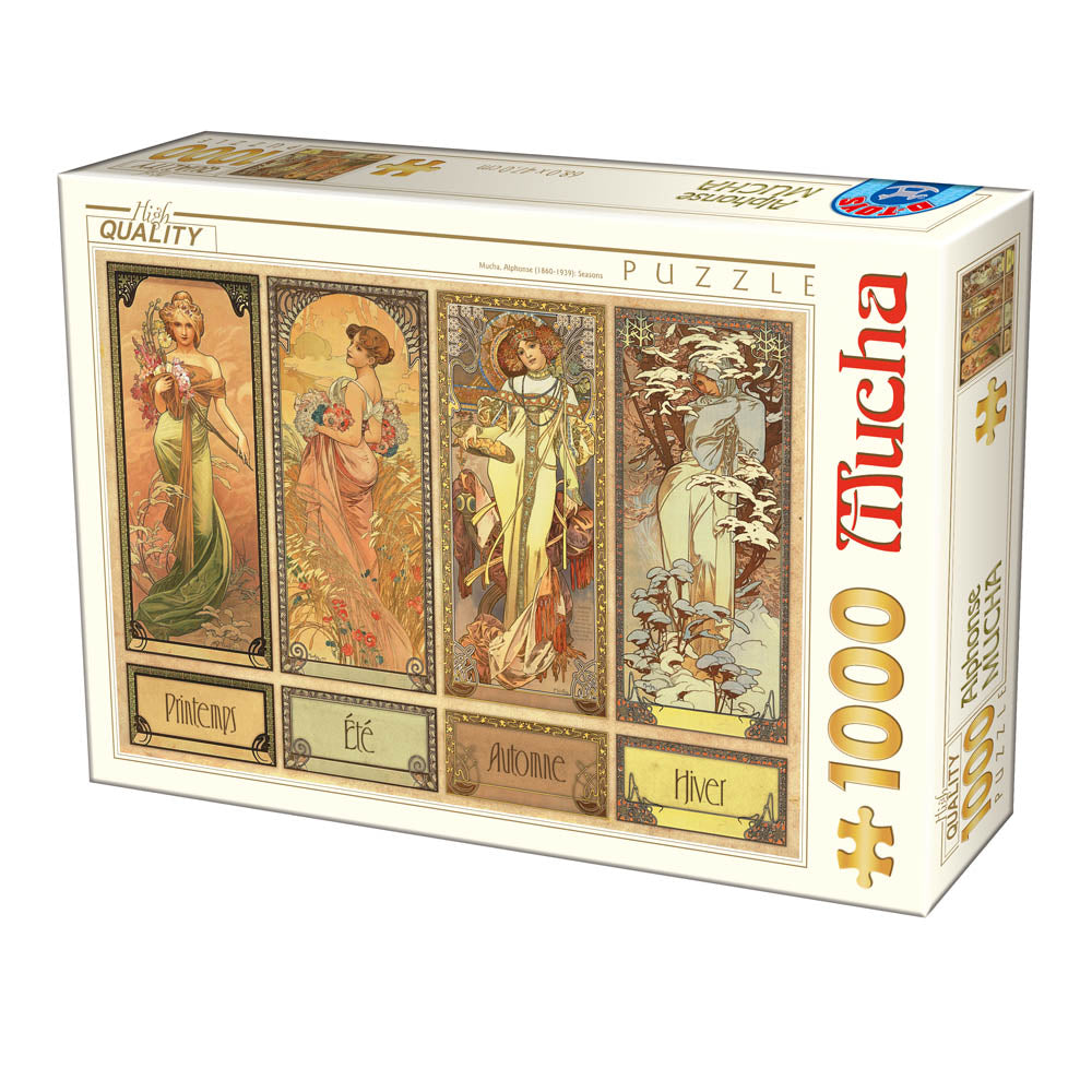 Dtoys - Mucha Alfons - Seasons - 1000 Piece Jigsaw Puzzle