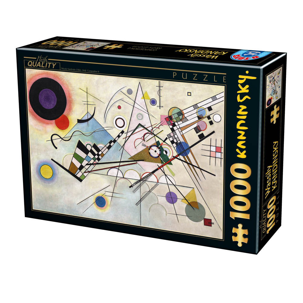 Dtoys - Vassily Kandinsky - Composition 8 - 1000 Piece Jigsaw Puzzle