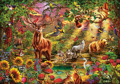 Art Puzzle - Enchanted Forest - 1000 piece jigsaw puzzle