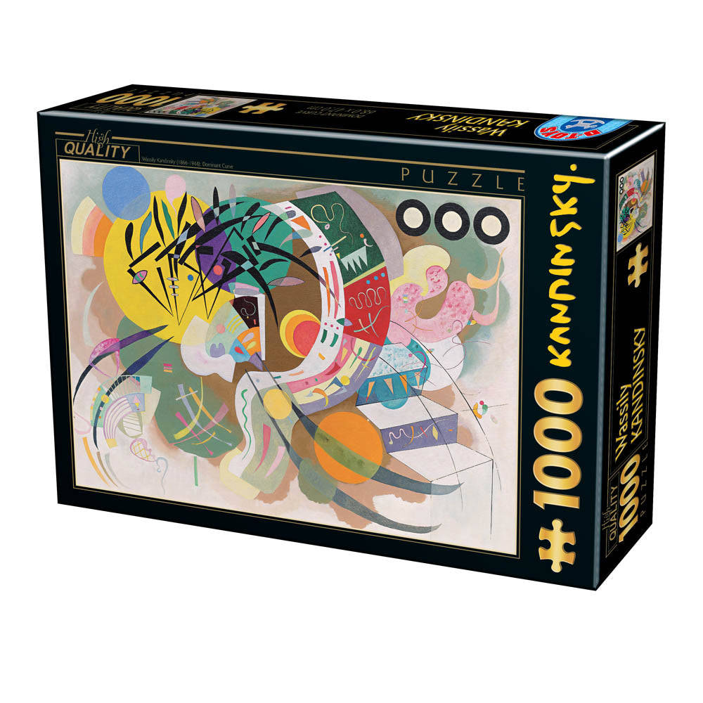 Dtoys - Vassily Kandinsky - Dominant Curve - 1000 Piece Jigsaw Puzzle