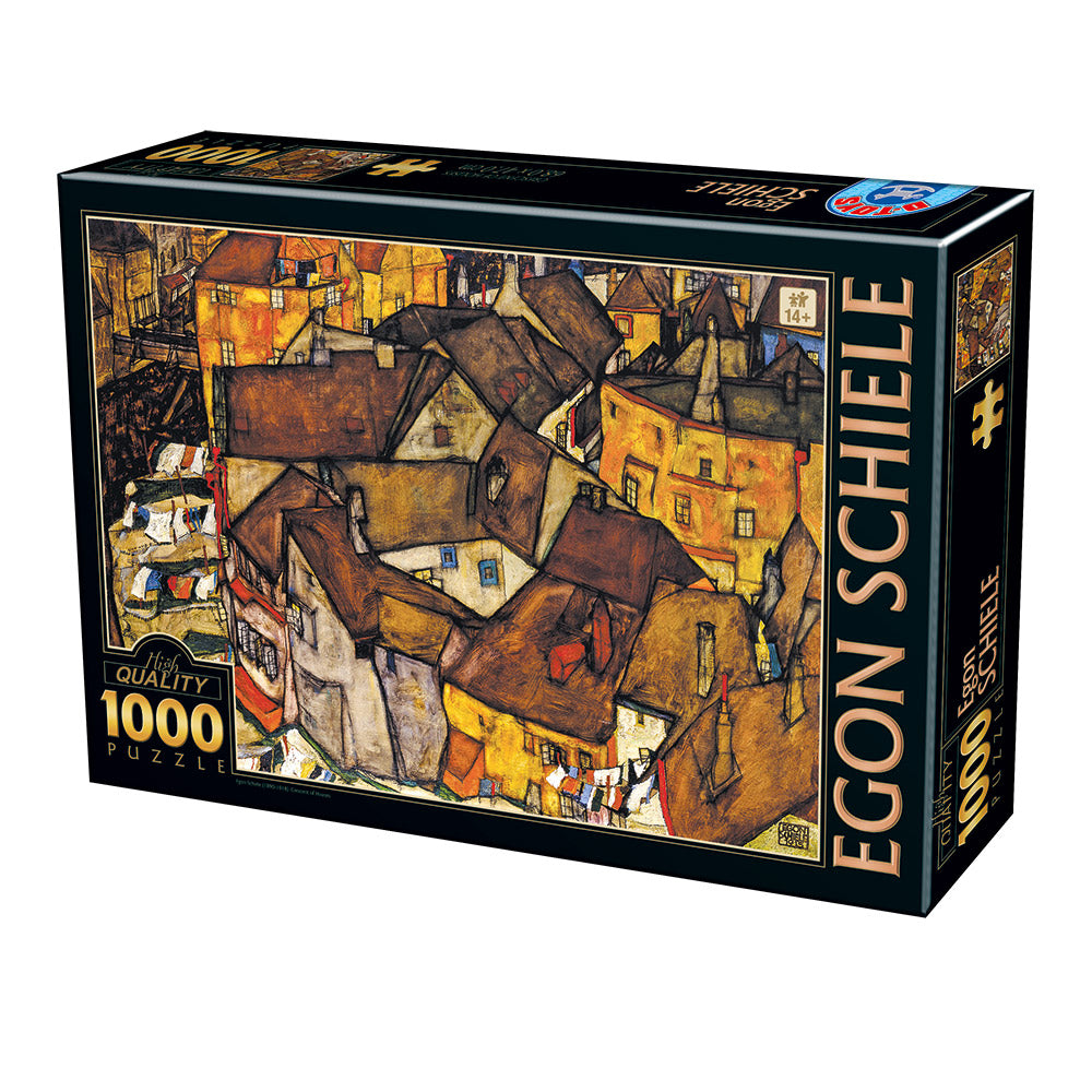 Crescent of Houses by Egon Schiele – 1000 Piece Jigsaw Puzzle (Dtoys)