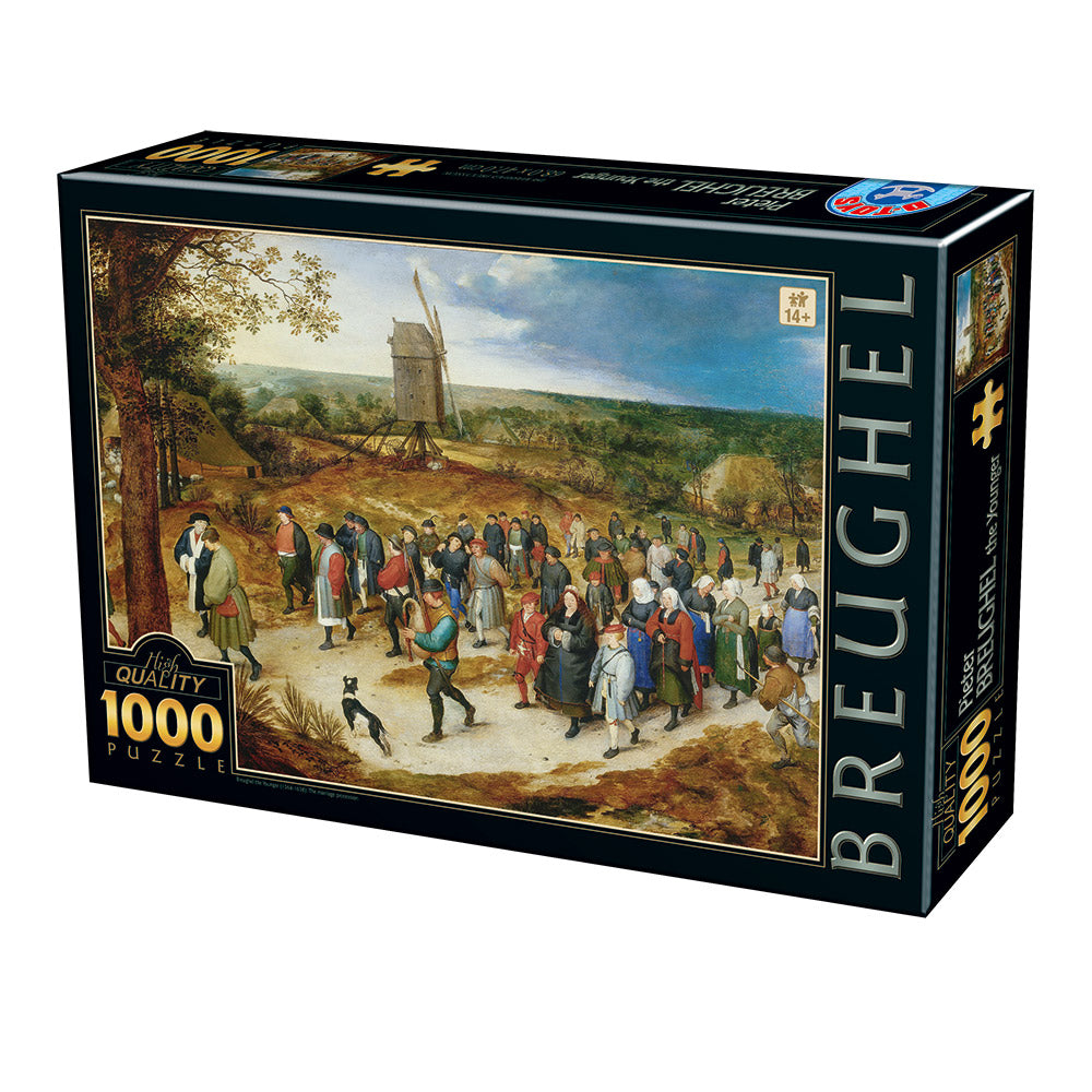 The Marriage Procession by Brueghel the Younger – 1000 Piece Jigsaw Puzzle (Dtoys)