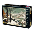 Hunters in the Snow by Pieter Brueghel the Elder – 1000 Piece Jigsaw Puzzle (Dtoys)